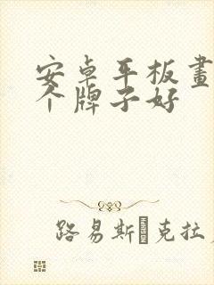 安卓平板画画哪个牌子好