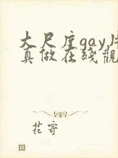 大尺度gay片真做在线观看