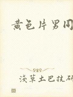 黄色片男同性恋