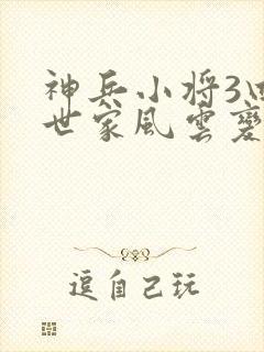 神兵小将3四大世家风云变