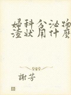 妇科分泌物豆腐渣状用什么药