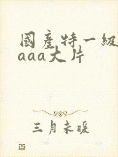 国产特一级黄色aaa大片封面