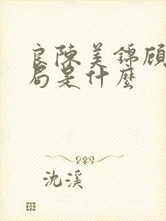 良陈美锦顾澜结局是什么封面