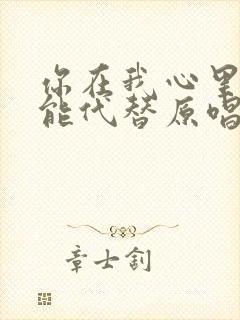 你在我心里无人能代替原唱暴林封面