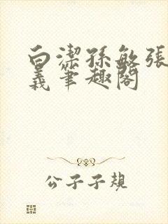 白洁孙敏张倩高义笔趣阁封面