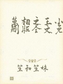 万相之王小说未删版全文免费阅读