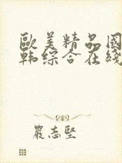 欧美精品国产日韩综合在线封面