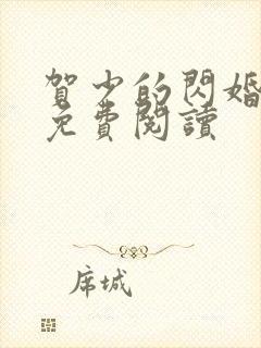 贺少的闪婚暖妻免费阅读