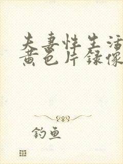 夫妻性生活一级黄色片录像