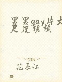 男男gay片大尺度视频