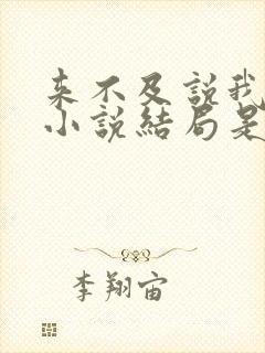 来不及说我爱你小说结局是什么