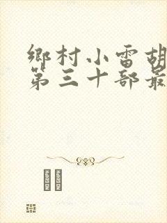 乡村小雷胡秀英第三十部最新章节