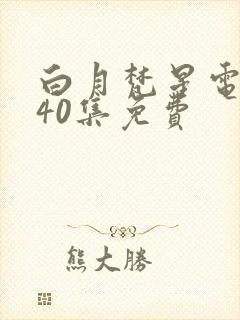 白月梵星电视剧40集免费