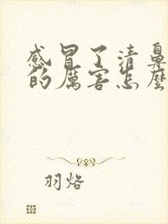 感冒了清鼻涕流的厉害怎么办