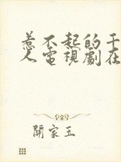 惹不起的千岁大人电视剧在线播放