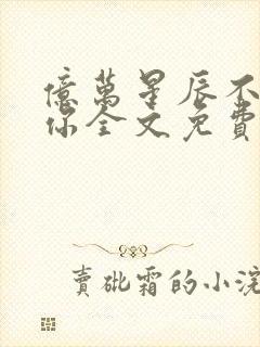 亿万星辰不及你你全文免费阅读封面