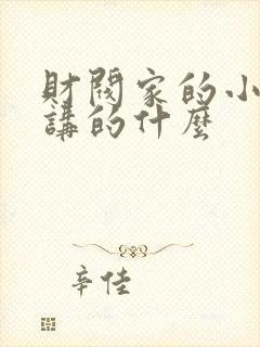 财阀家的小儿子讲的什么