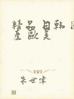 精品 日韩 国产 欧美