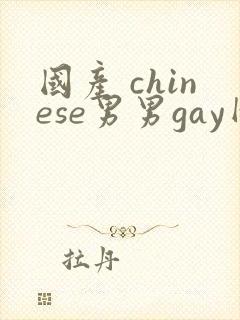 国产 chinese男男gay网站