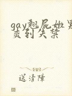 gay翘屁嫩男爽到失禁