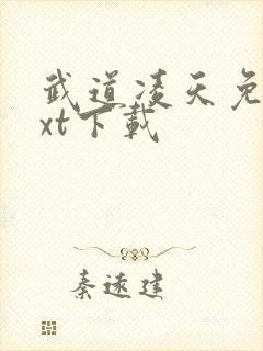 武道凌天免费txt下载封面