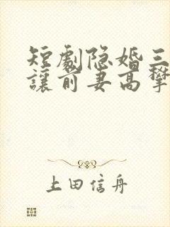 短剧隐婚三年我让前妻高攀不起免费观看