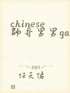 chinese帅哥男男gaygay视频