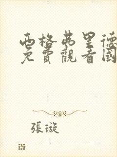 西格弗里德电影免费观看国语封面