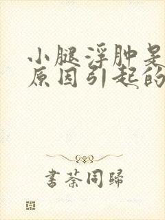 小腿浮肿是什么原因引起的 老人 男人