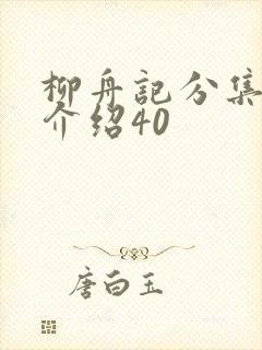 柳舟记分集剧情介绍40