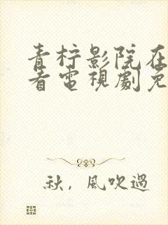 青柠影院在线观看电视剧免费西瓜