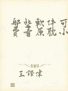 哪些软件可以免费看原耽小说封面