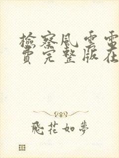 检察风云电影免费完整版在线观看