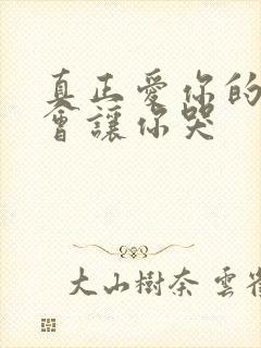 真正爱你的人不会让你哭