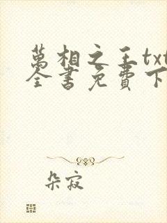 万相之王txt全书免费下载