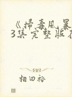 《扫毒风暴》33集完整版在线观看