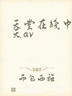 天堂在线中文a天av