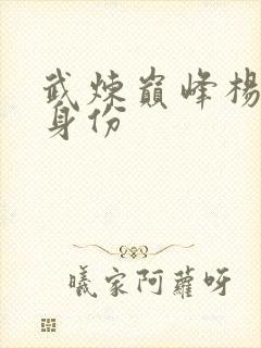 武炼巅峰杨开的身份封面