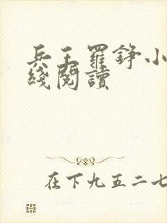 兵王罗铮小说在线阅读