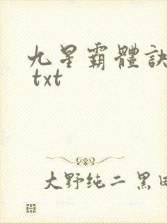 九星霸体诀下载 txt