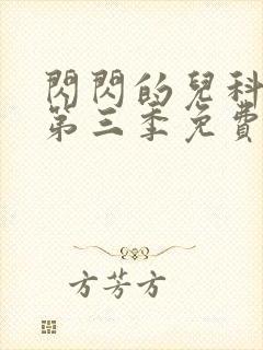 闪闪的儿科医生第三季免费观看