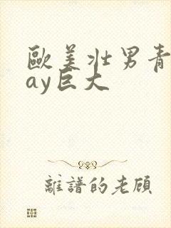 欧美壮男青年gay巨大