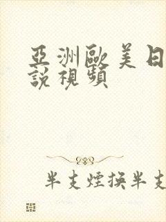 亚洲欧美日韩小说视频