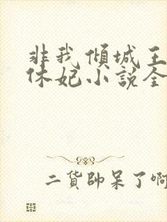 非我倾城王爷要休妃小说全文免费阅读封面