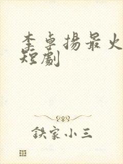 李卓扬最火十部短剧