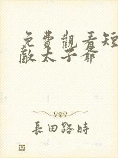 免费观看短剧无敌太子爷