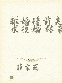 离婚后前夫哭着求复婚 林未央