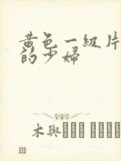 黄色一级片风骚的少妇