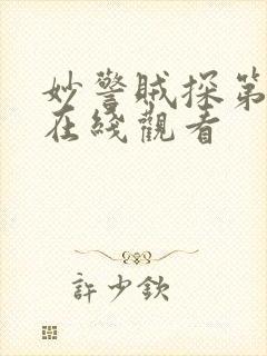 妙警贼探第三季在线观看