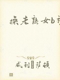 操老熟女b视频封面